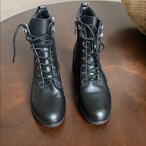 MICHEAL Michael Kors, women’s black leather ankle, boot size 8 1/2 M  NWOT